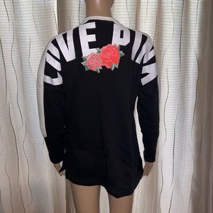 PINK Victoria’s Secret‎ Rose Lace Up Varsity Sweetheart